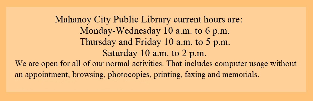Library Hours 2021